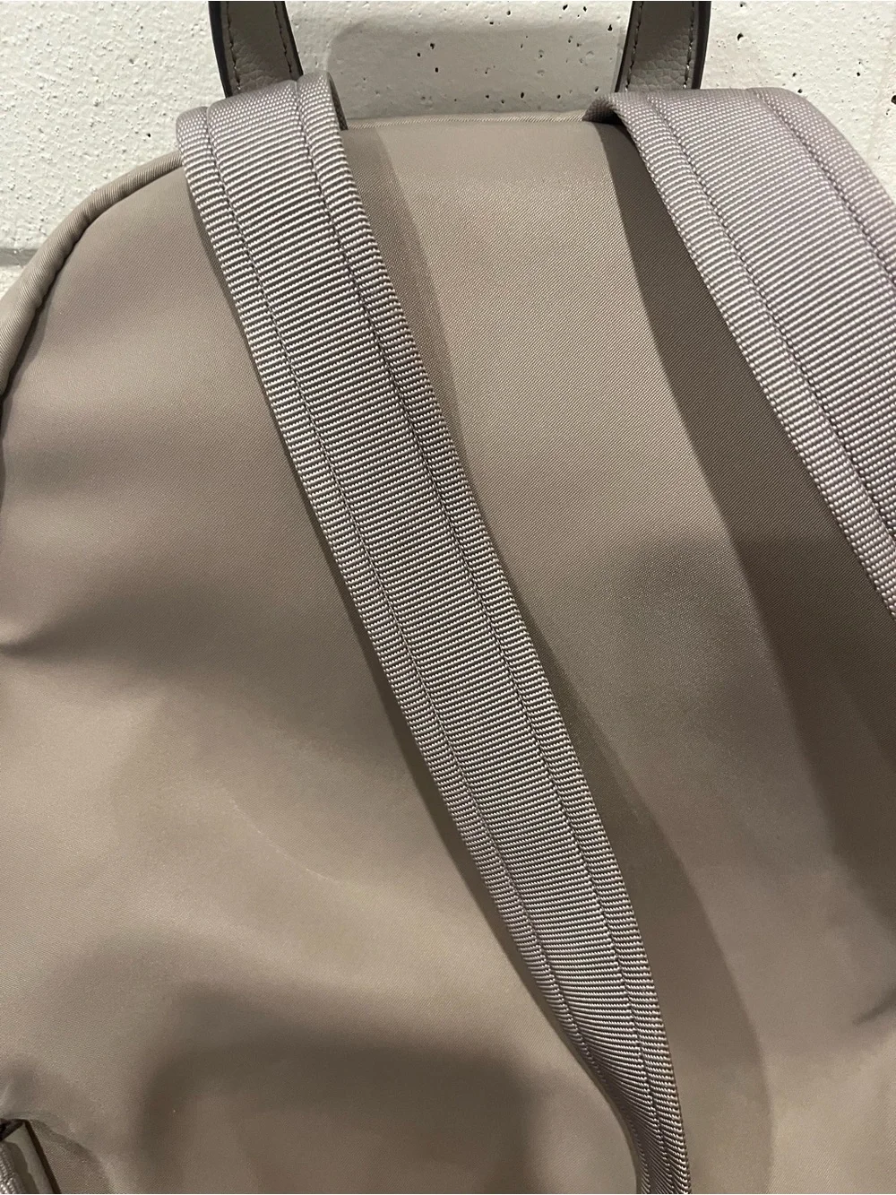 Kate Spade New York Sam Nylon Medium Backpack Beige Taupe Lightweight